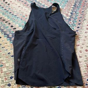 Black Lululemon stretch running tank top, size 4